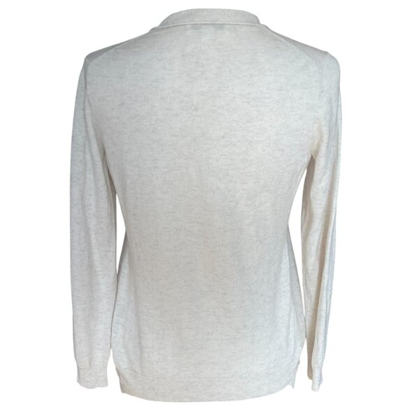 Banana Republic Wool Cashmere Open Cardigan Coastal Grandma Academia Basic-M - Picture 9 of 13